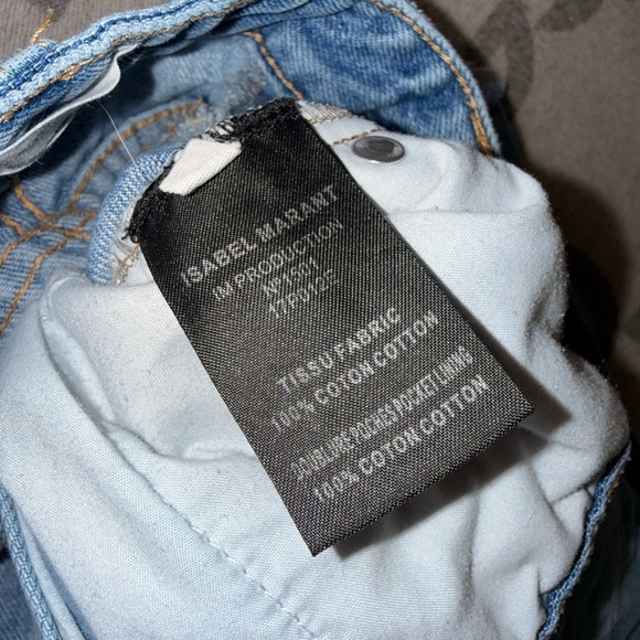 Isabel Marant Blue Straight Leg Jeans - Picture 9 of 15